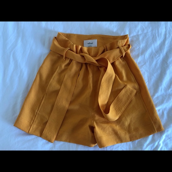 Aritzia Pants - Wilfred Front Tie Dress Shorts